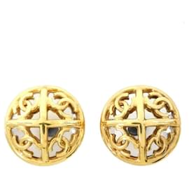 Orecchini a clip in oro e argento Chanel
