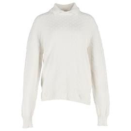 Louis Vuitton Rollkragenpullover aus weißer Wolle