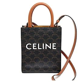 Celine Mini Vertical Triomphe Canvas Schultertasche - Céline