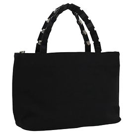 Sac à main Salvatore Ferragamo en nylon noir Auth 109806