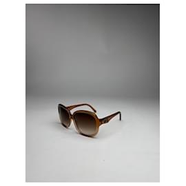 Vintage Celine Paris übergroße Sonnenbrille braun - Céline