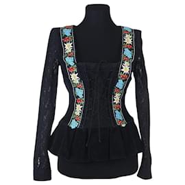 Dolce & Gabbana Ikonisches Vintage Dirndl-Blumen-Corsett von Dolce und Gabbana (D&G) 2002