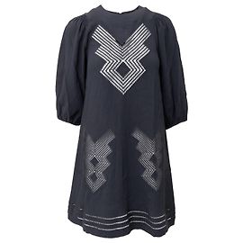 Valentino Garavani Vestido de crepé bordado acampanado Red Valentino - años 10