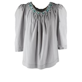 Top adornado con cuentas Blumarine - años 10
