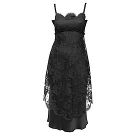 Moschino Spitzenkleid mit Wellenrand - 10er Jahre