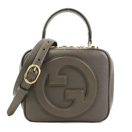 Borsa a spalla Gucci Blondie in Marrone Kaki