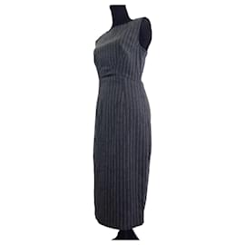 Vestido listrado Moschino Jeans anos 1980