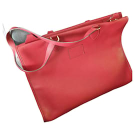 Borsa a mano Hermès Kaba 40 in pelle rossa