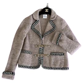 Chaqueta de cachemira relajada Chanel Rare Paris / Salzburgo 36 FR