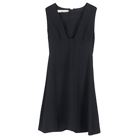 Stella Mc Cartney Vestido mini de escote profundo Stella McCartney en viscosa negra