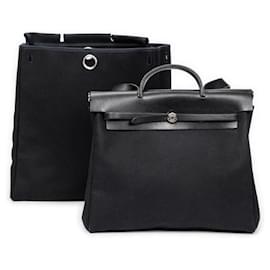 Bolsa Hermès Herbag 2 em 1 de lona