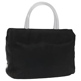 PRADA Borsa a mano in nylon nero Auth KD065