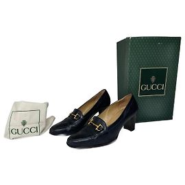 Décolleté in pelle verniciata vintage Gucci Horsebit 36,5