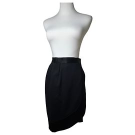 Falda vintage Yves Saint Laurent M negra