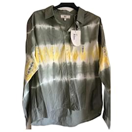 Tunica MKT studio in cotone kaki giallo