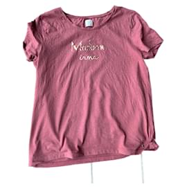 Des Petits Hauts Baumwollshirt Dunkelrot