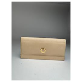 Céline Cartera de cuero vintage Celine París blanca