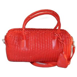 Borsa a mano Missoni Rossa in Ecopelle
