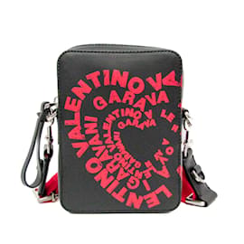 Sac à main en cuir pour femme avec motif intégral Valentino Garavani