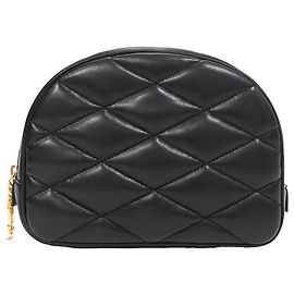 Pochette cosmetica Saint Laurent Lolita in pelle nera