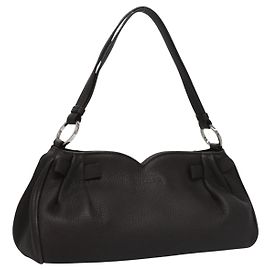 Bulgari Borsa a mano in pelle marrone BVLGARI Auth yk17514