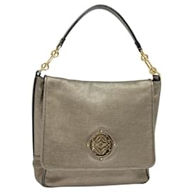 LOEWE Borsa a Spalla Anagram Pelle Oro Auth am7935