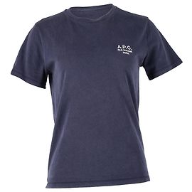 Apc T-shirt A.P.C. Standard Rue Madame in cotone blu navy