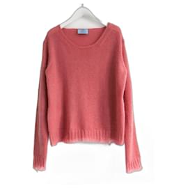 Prada Resort 2016 Mohair-Mix-Pullover mit ausgefranstem Saum