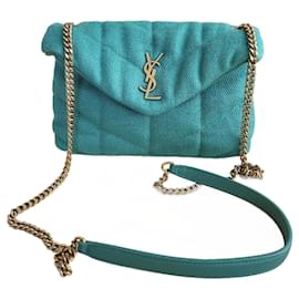 Borsa puffer verde Saint Laurent.