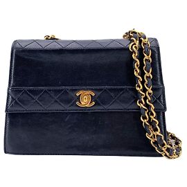 Borsa a tracolla in pelle vintage Chanel Trapezio