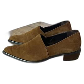 Mocassini Max Mara Marrone Cammello Pelle