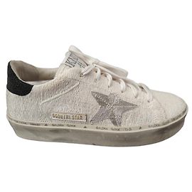 Golden Goose Deluxe Brand Hi Star Sneakers Bianche Cotone 38