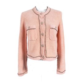 Chanel Neuer Jennie Kim Stil Teddy Cardigan mit Ketten