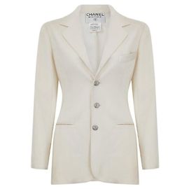 1998 Rare ! Veste Chanel & Karl Lagerfeld 98A Boutons Logo CC
