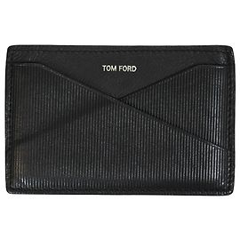 Tarjetero Tom Ford en cuero negro