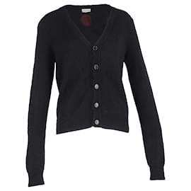 Saint Laurent Flamingo-Cardigan aus schwarzem Mohair