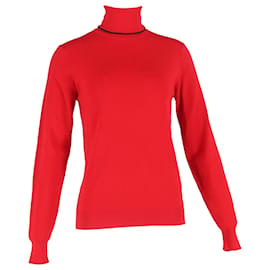 Dior Rollkragenpullover aus roter Wolle