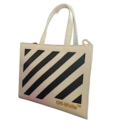 Borsa tote Off White in pelle bianca
