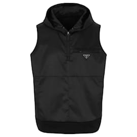 Prada Re-nylon and Cotton Gilet Black