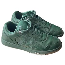 Christian Dior Sneakers B27 Low World Tour Dior in pelle verde