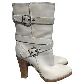 Botas GIANVITO ROSSI T.EU 37.5 Cuero