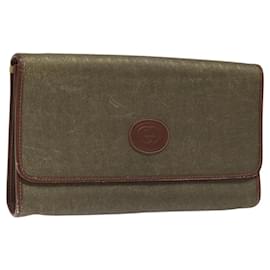 Borsa a Spalla GUCCI in Tela Khaki 004 084 0289 Auth th5746