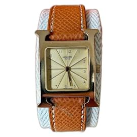 Reloj Hermès Heure H dorado 25mm camel