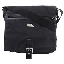 Gucci schwarze Nylon-Canvas-Schultertasche