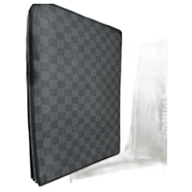 Pochette Porta Documenti Louis Vuitton Pelle Nera