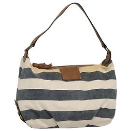 Burberry Blue Label Schultertasche aus Canvas in Marineblau Auth ti2862