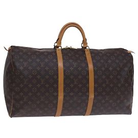 LOUIS VUITTON Monogram Keepall 60 Borsa Boston M41422 LV Auth 113321