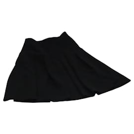 Falda CHANEL de algodón negra CC Auth ac3620