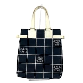 Borsa tote bicolore Chanel CC Coco Mark