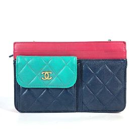 Chanel AP1138 2020 Crociera Portafoglio a Catena Tricolore